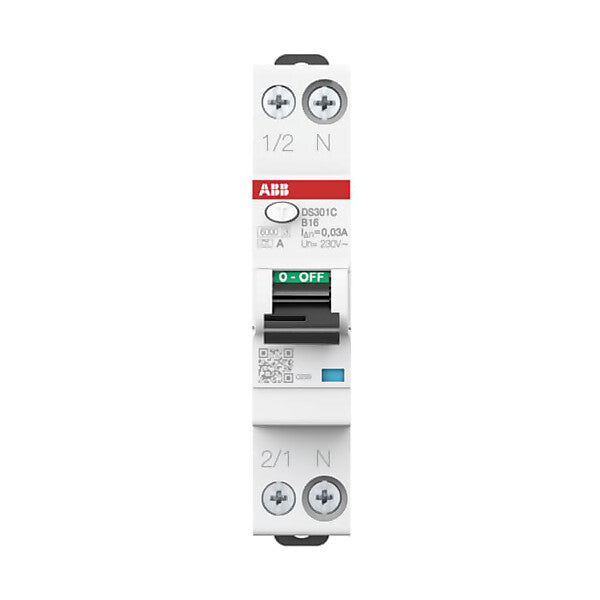 ABB FI/LS-Schalter 6kA,1P+N DS301C B16 A30#R1165